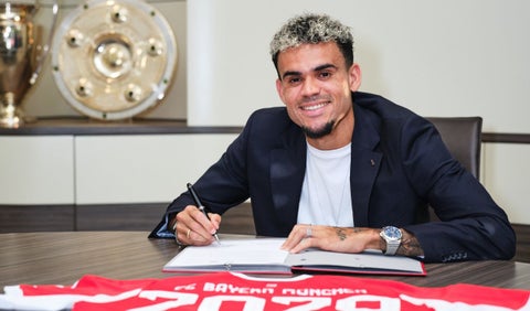 Luis Díaz con el Bayern