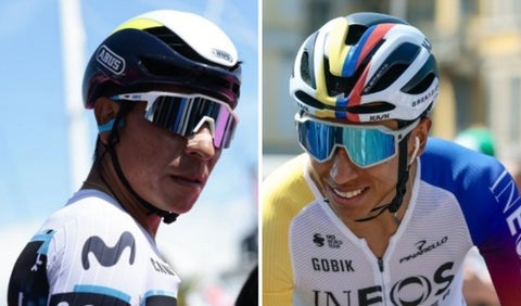 Nairo Quintana y Egan Bernal