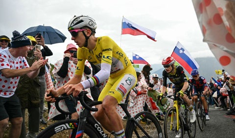 Tadej Pogacar, líder del Tour de Francia 2025 - Etapa 18