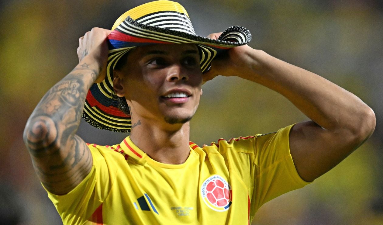 Richard Ríos con la selección Colombia