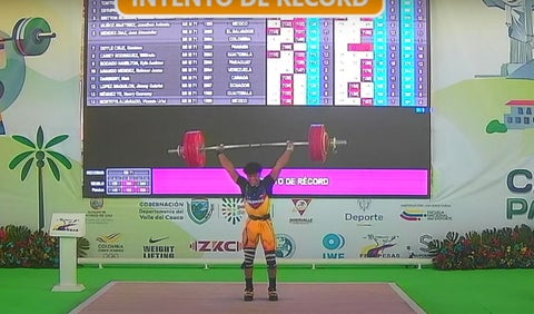 Sebastián Olivares en el Panamericano de Levantamiento de pesas