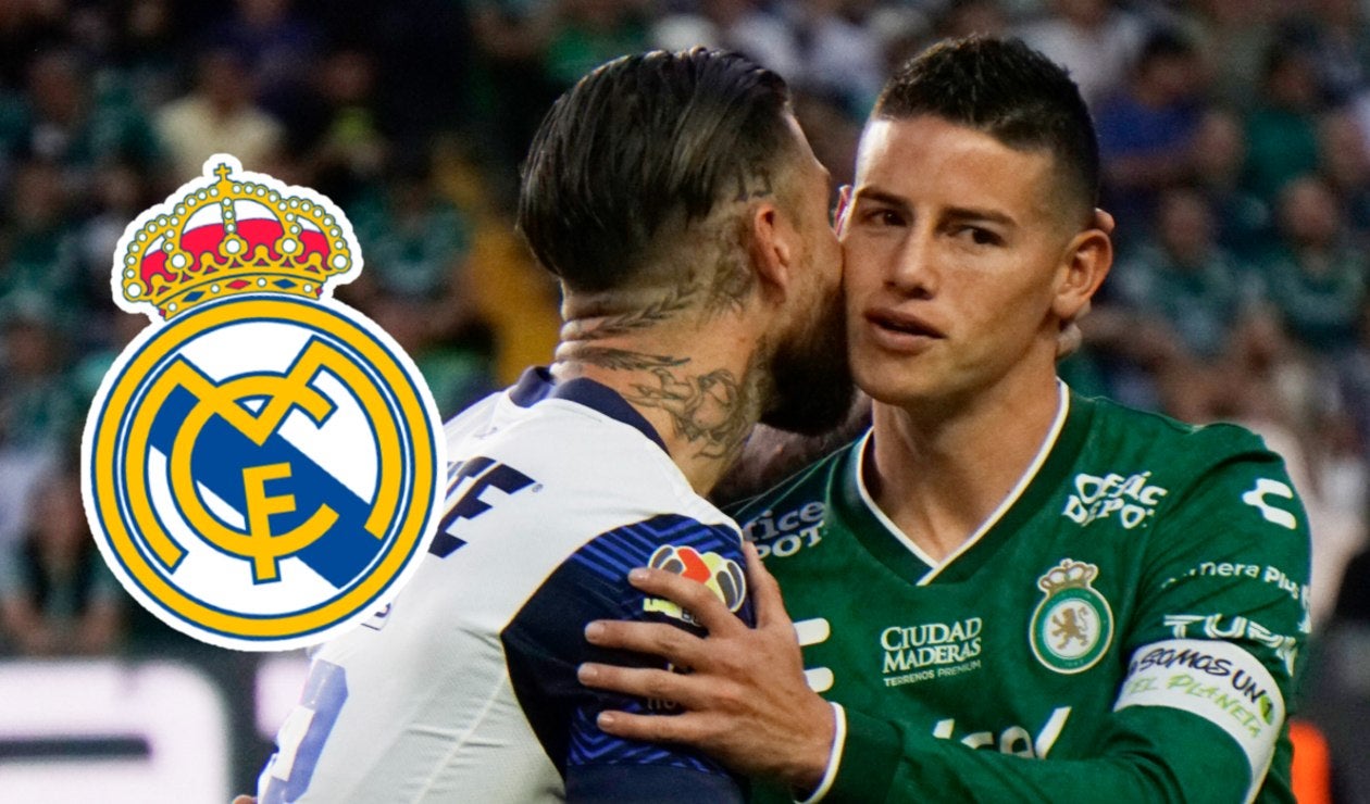 Sergio Ramos y James Rodríguez, futbolistas