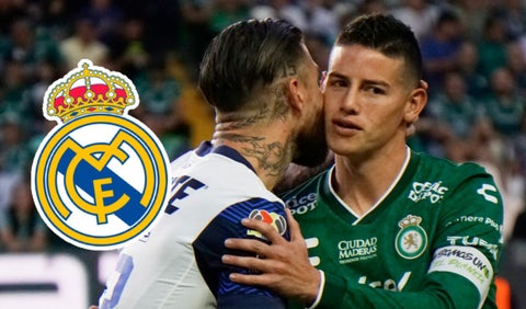 Sergio Ramos y James Rodríguez, futbolistas