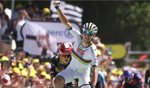 Tadej Pogacar, ganador etapa 7 del Tour de Francia