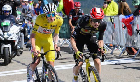 Tadej Pogacar y Jonas Vingegaard, ciclistas