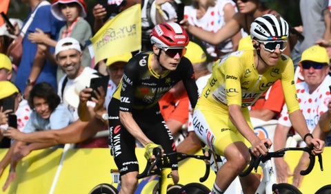 Tadej Pogacar y Jonas Vingegaard en el Tour de Francia - Etapa 11