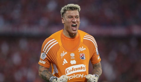 Washington Aguerre, portero del Medellín