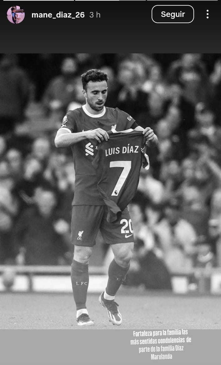 Mensaje de Mane Díaz sobre Diogo Jota