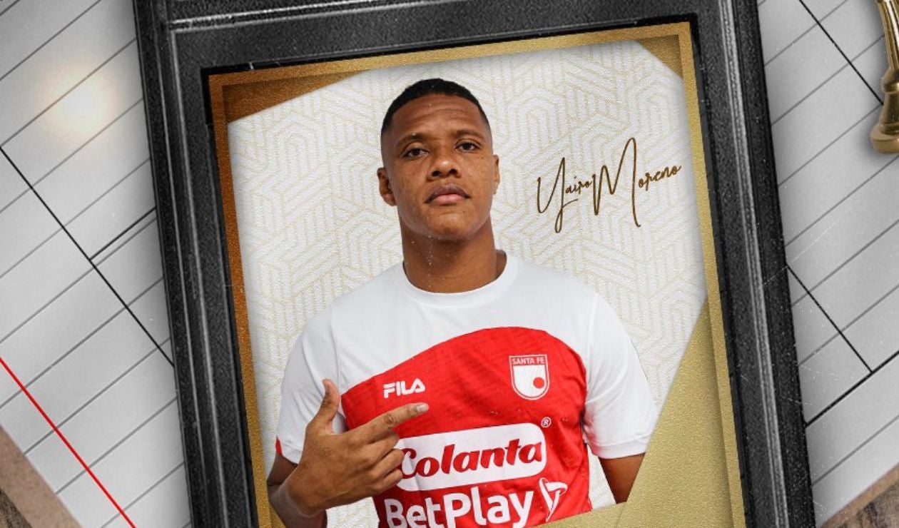 Yairo Moreno, jugador de Santa Fe
