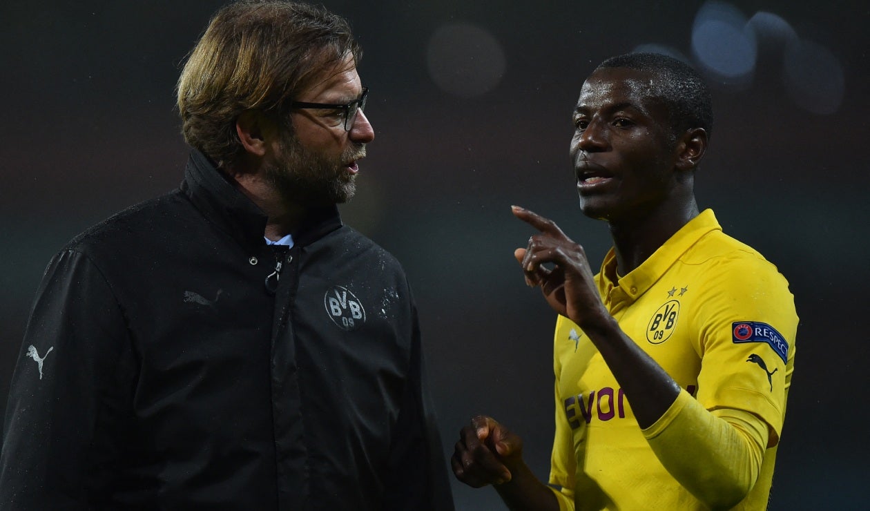 Adrián Ramos con Jürgen Klopp en el Borussia Dortmund