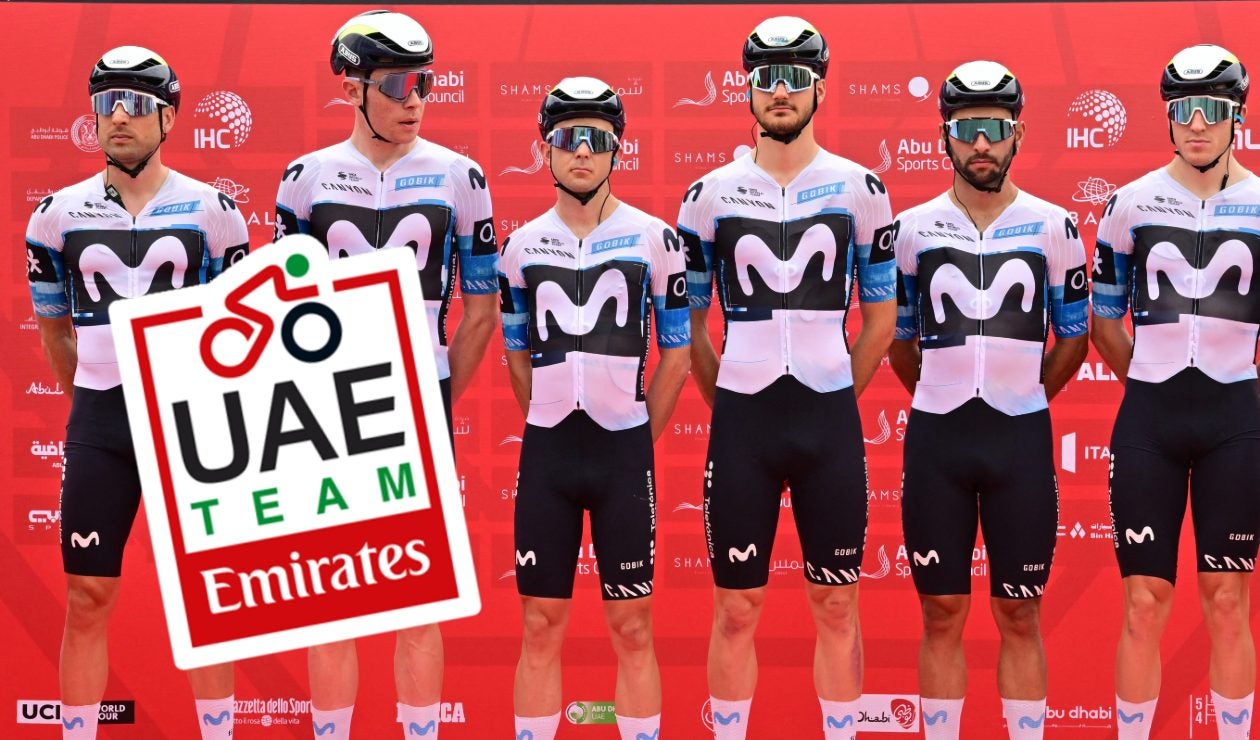 Ciclistas del Movistar Team