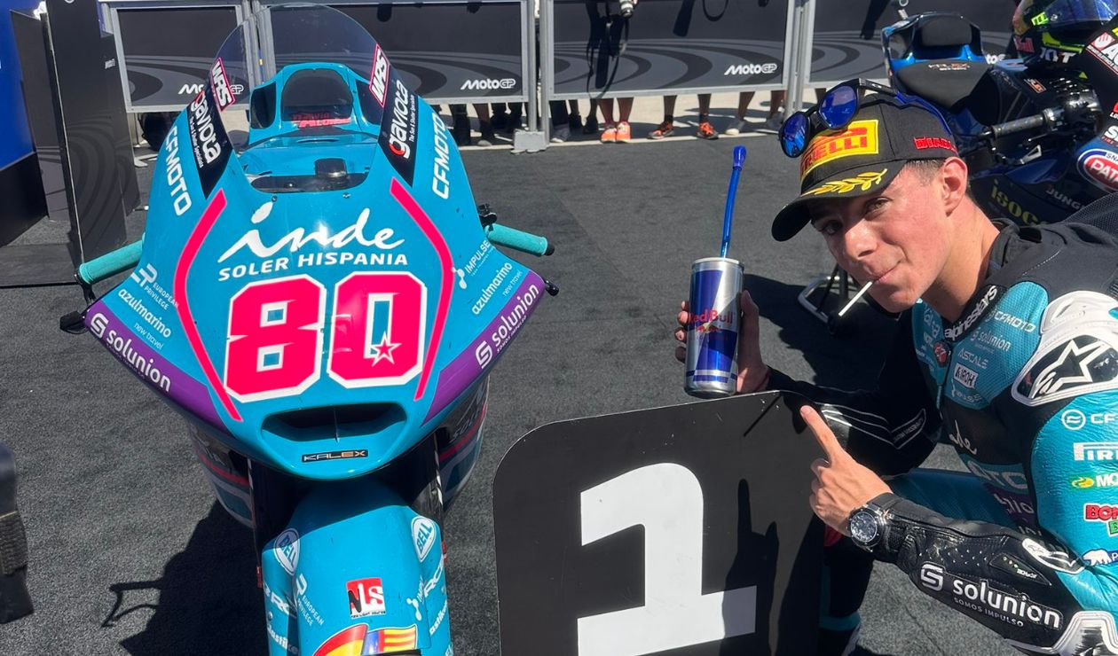 David Alonso maravillado con su primer triunfo en Moto2: "Creo en mí"
