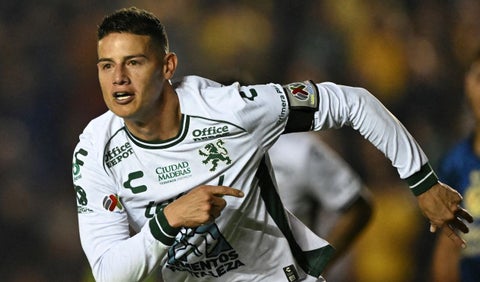 James Rodríguez, futbolista de León