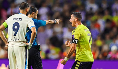 Karim Benzema y Cristiano Ronaldo, futbolistas