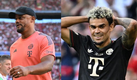 Vincent Kompany y Luis Díaz