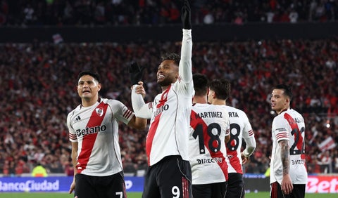 Miguel Ángel Borja, delantero colombiano en River Plate