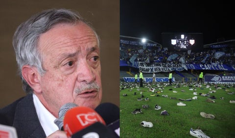 Enrique Camacho y la hinchada de Millonarios