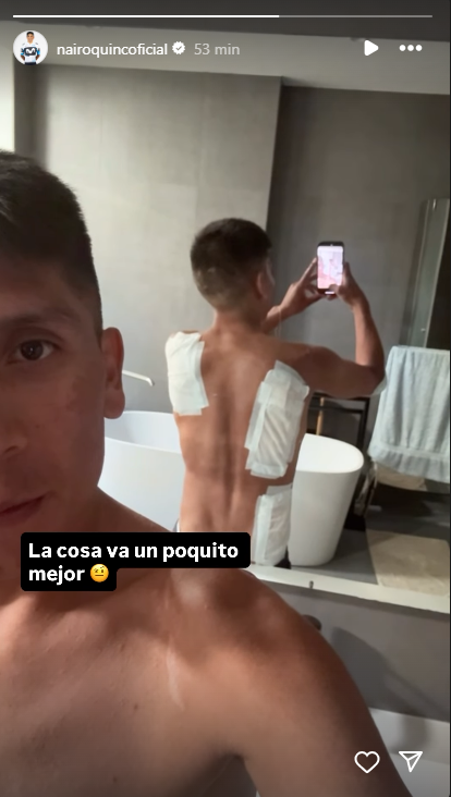 Así va Nairo Quintana en su recuperación tras su caída en la Vuelta a Burgos 2025