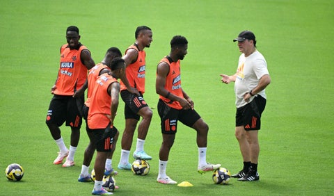 Néstor Lorenzo, director técnico de la Selección Colombia en entreno