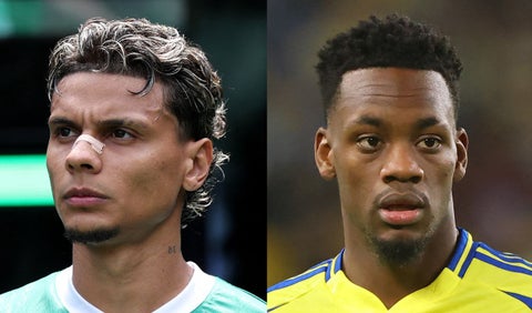 Richard Ríos y Jhon Jader Durán - futbolistas colombianos