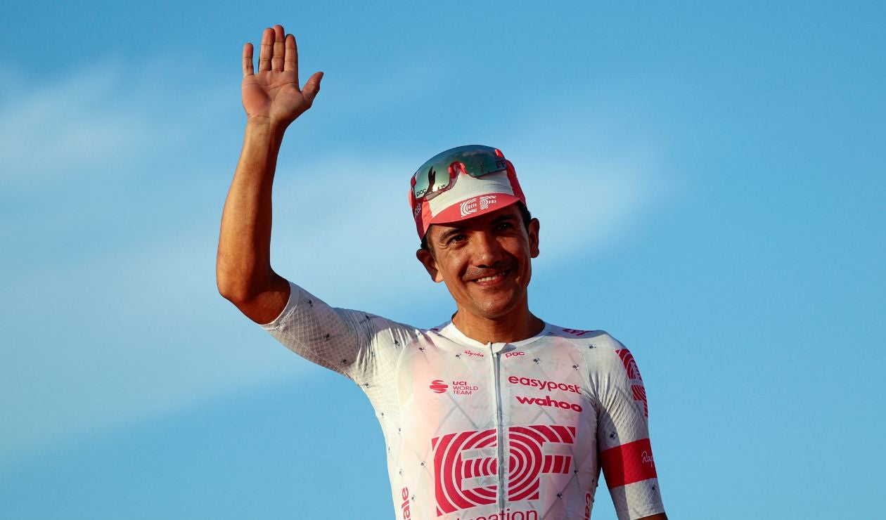 Richard Carapaz, ciclista ecuatoriano que no correrá la Vuelta a España