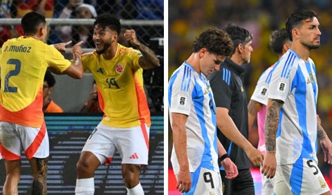 Colombia y Argentina en Eliminatorias al Mundial 2026