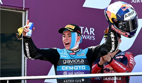 David Alonso destacó en el GP de Cataluña en Moto2