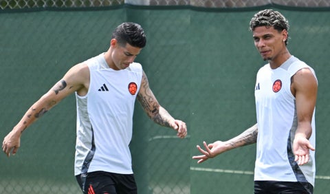 James Rodríguez y Richard Ríos