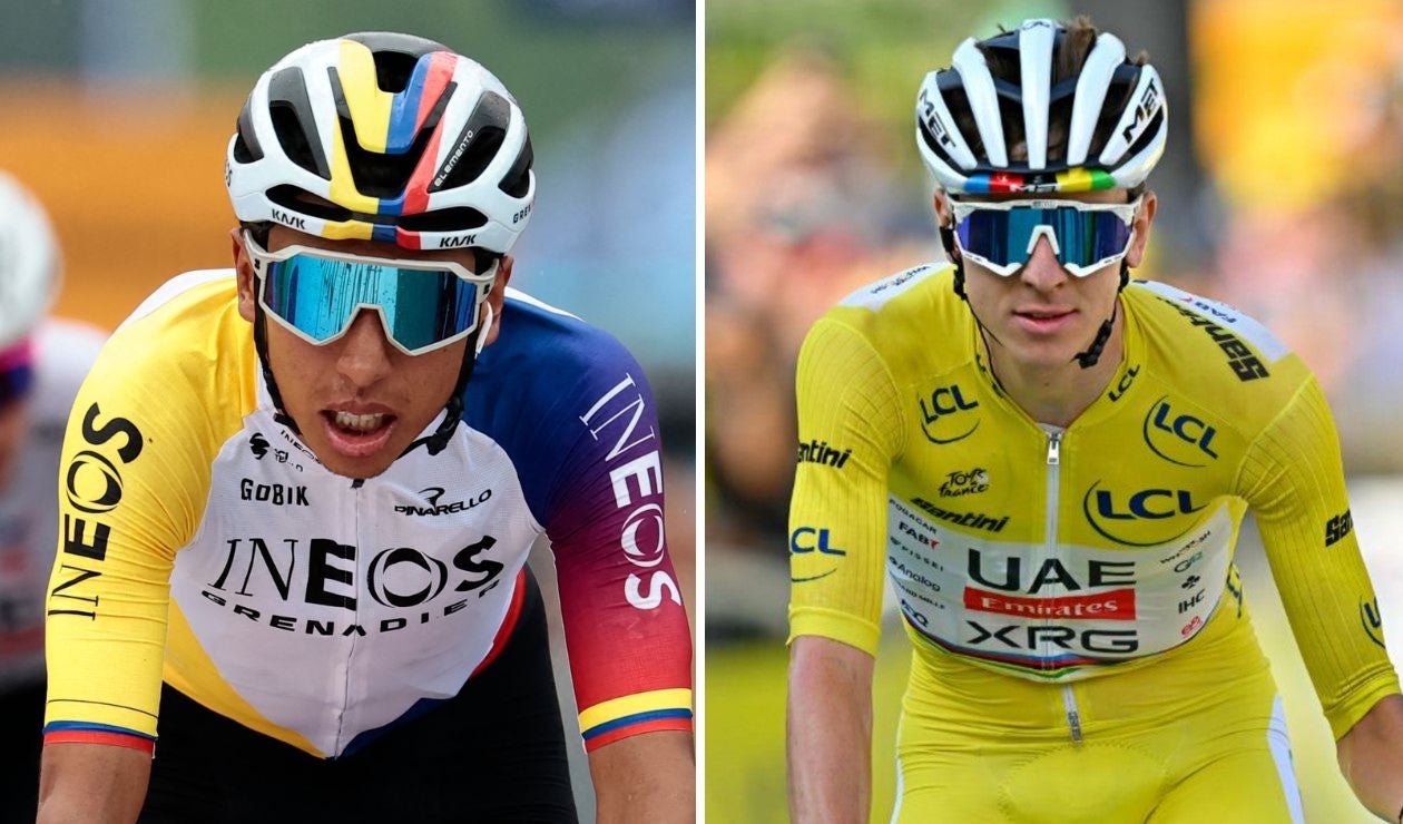 Egan Bernal y Tadej Pogacar, ciclistas