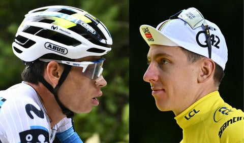 Einer Rubio y Tadej Pogacar