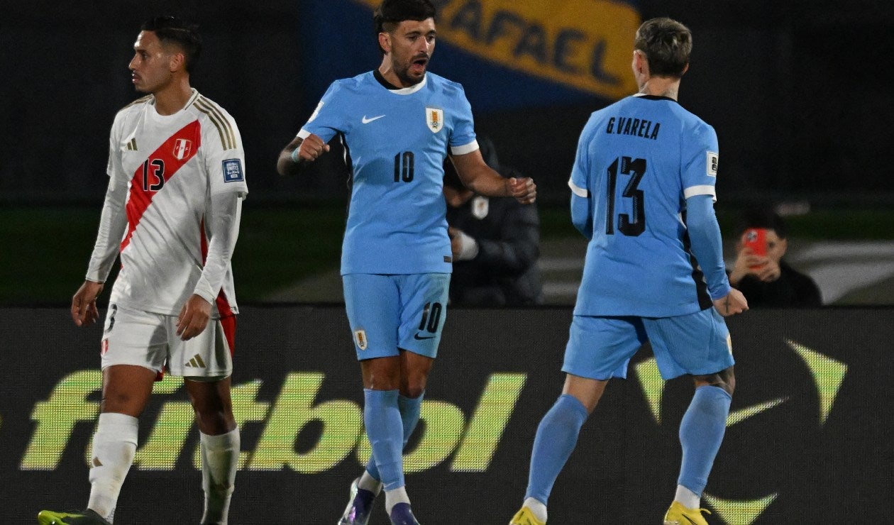 Uruguay goleó a Perú en Eliminatorias