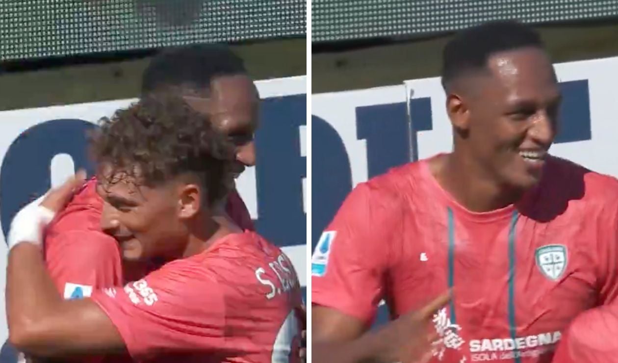 Gol de Yerry Mina con Cagliari