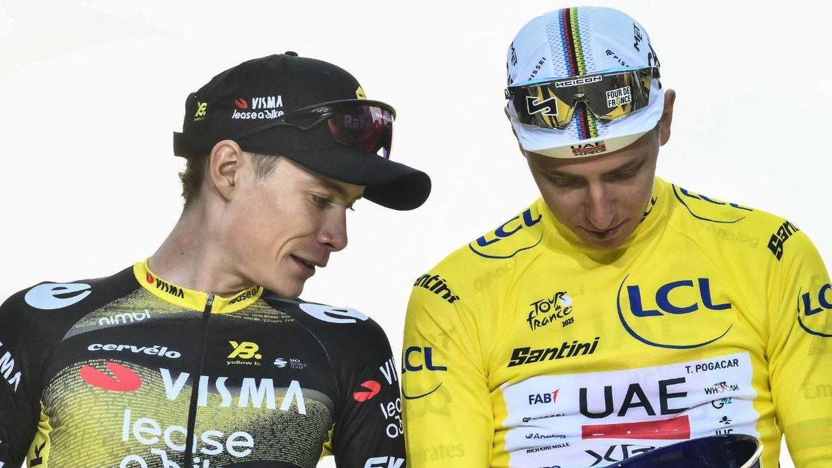 Jonas Vingegaard y Tadej Pogacar