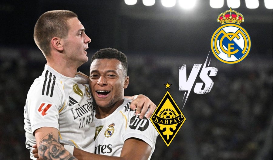 A qué hora y cómo ver EN VIVO Kairat vs. Real Madrid HOY martes