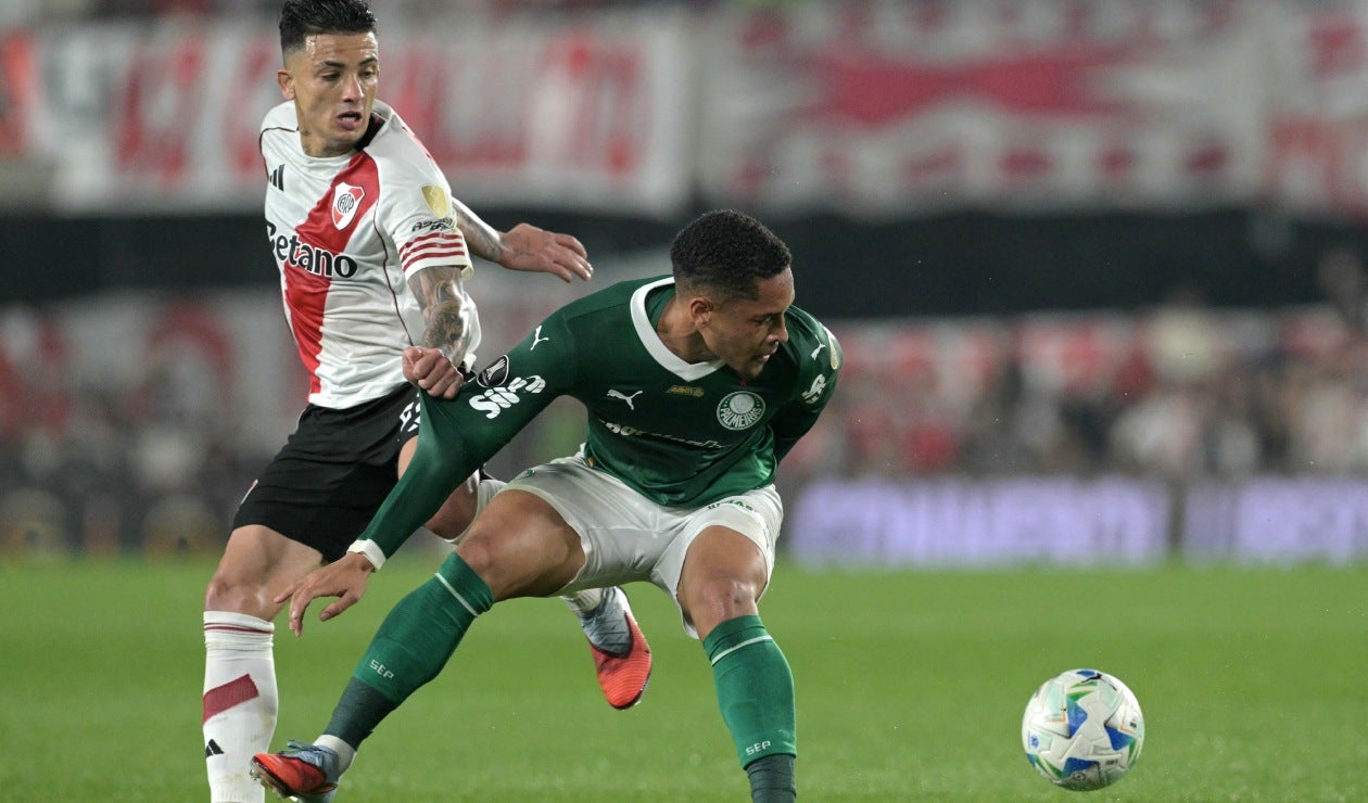 Kevin Castaño en River Plate vs Palmeiras