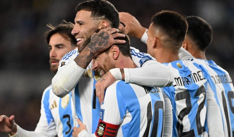 Lionel Messi con Argentina en las Eliminatorias Sudamericanas