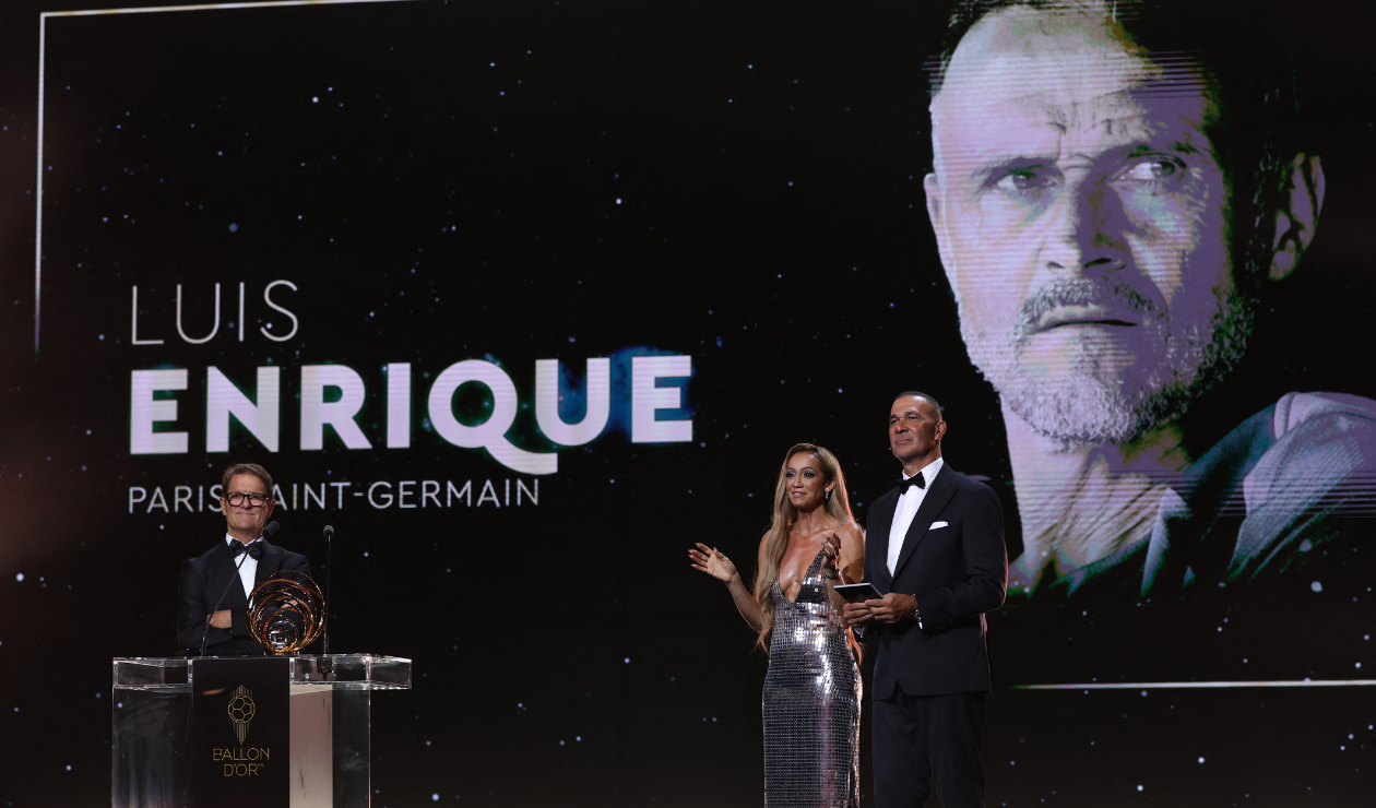 Luis Enrique premio Cruyff en la gala del balón de Oro