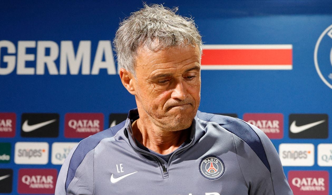 Luis Enrique con el PSG