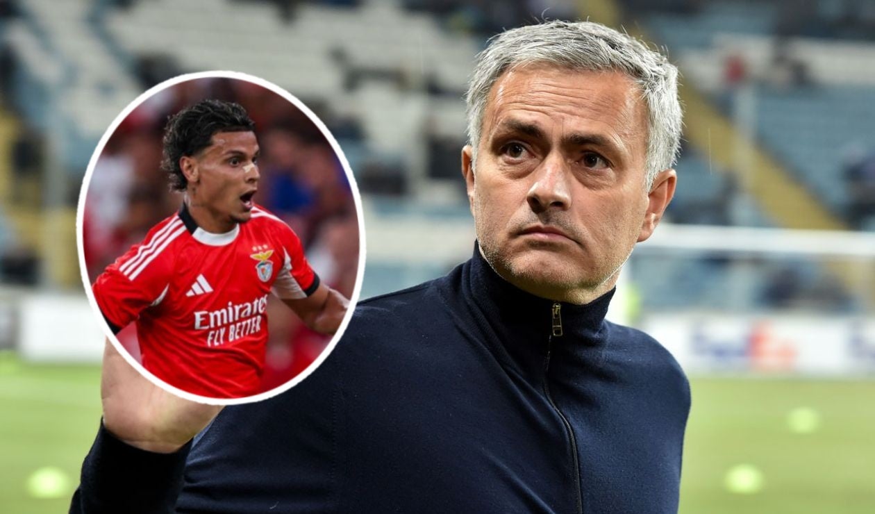 Richard Ríos (futbolista) y José Mourinho (entrenador)