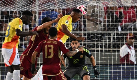 Yerry Mina marcó gol con Colombia