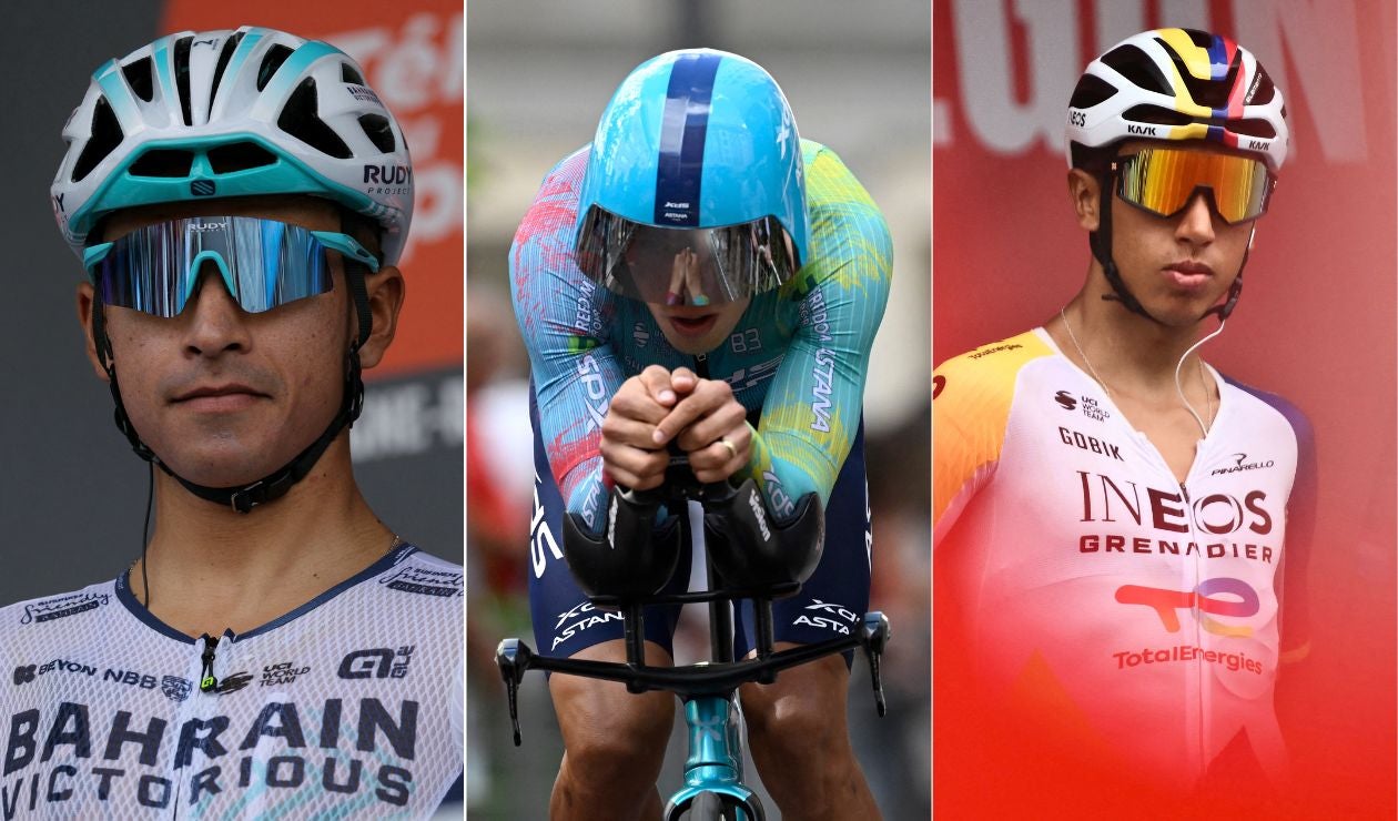 Santiago Buitrago, Harold Tejada y Egan Bernal