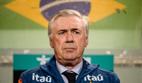 Carlo Ancelotti con la selección de Brasil