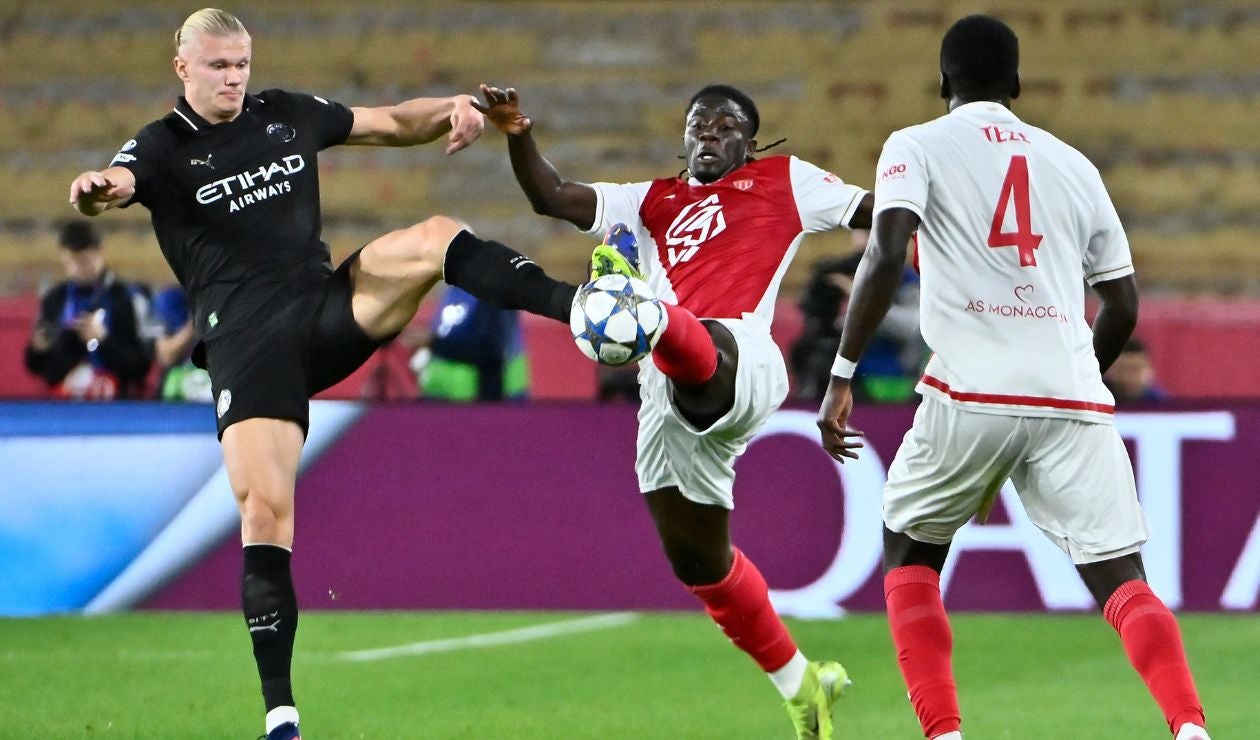 El City náufraga en su visita a Francia: dramático empate ante Mónaco