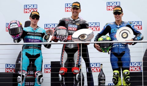 David Alonso, segundo en el GP de Australia de Moto 2