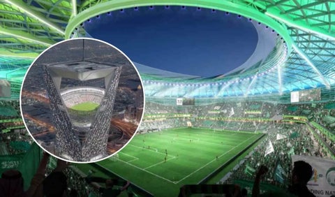 VIDEO: Mundial de Arabia 2034 tendría un estadio en un rascacielos
