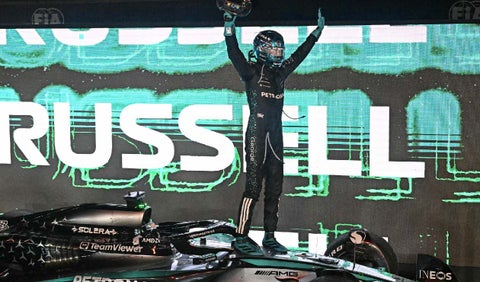 George Russell, ganador del Gran Premio de Singapur de la F1