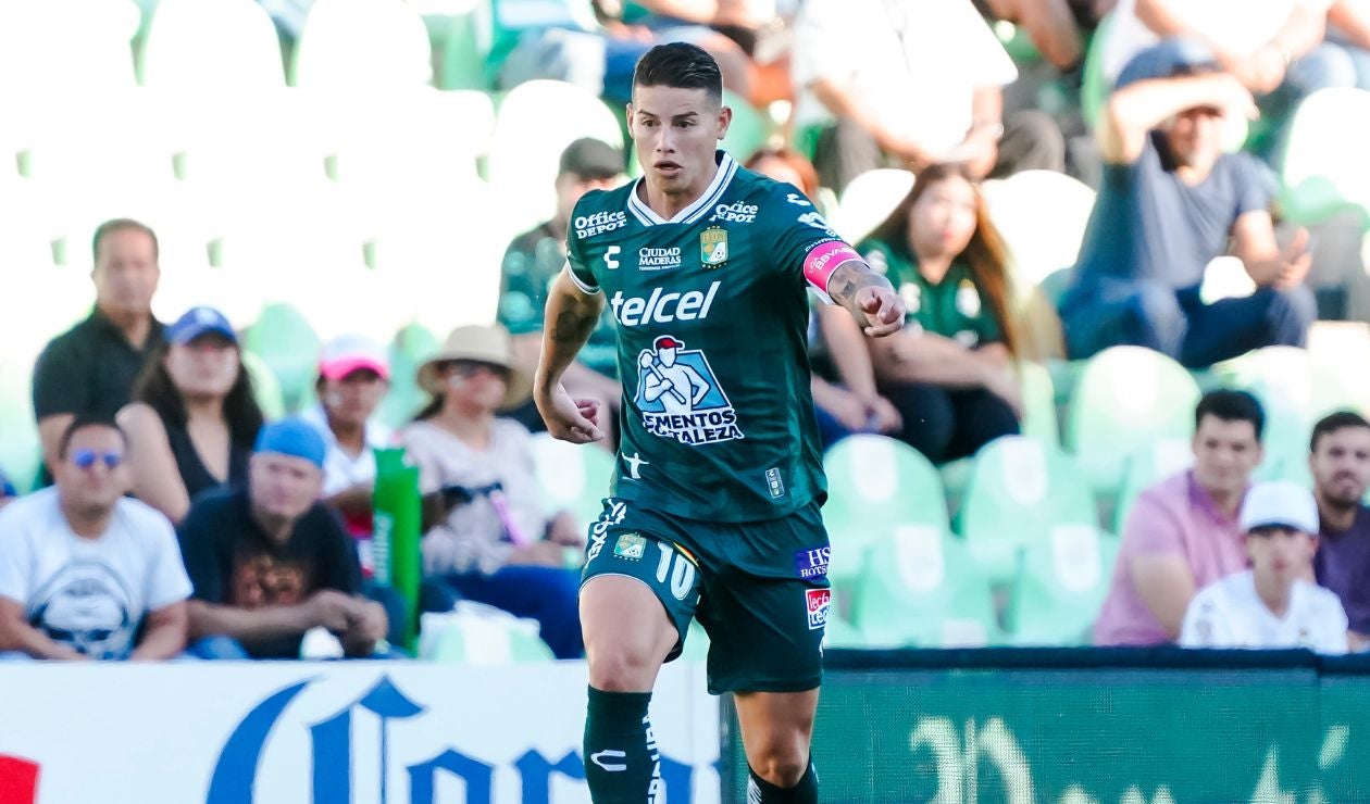 James en la derrota de León con Santos