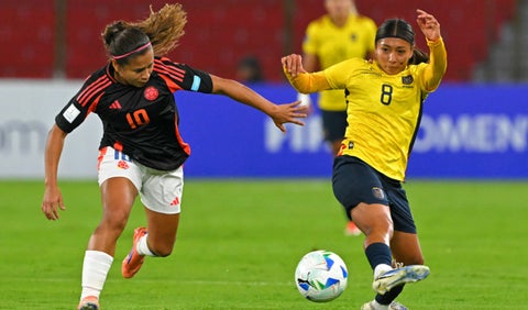 Leicy Santos en la Liga de Naciones con Colombia