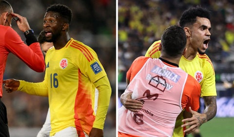 Jefferson Lerma y Luis Díaz con la selección Colombia