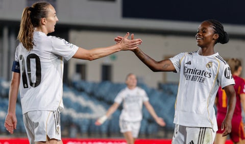 Linda Caicedo en el Real Madrid en Champions League